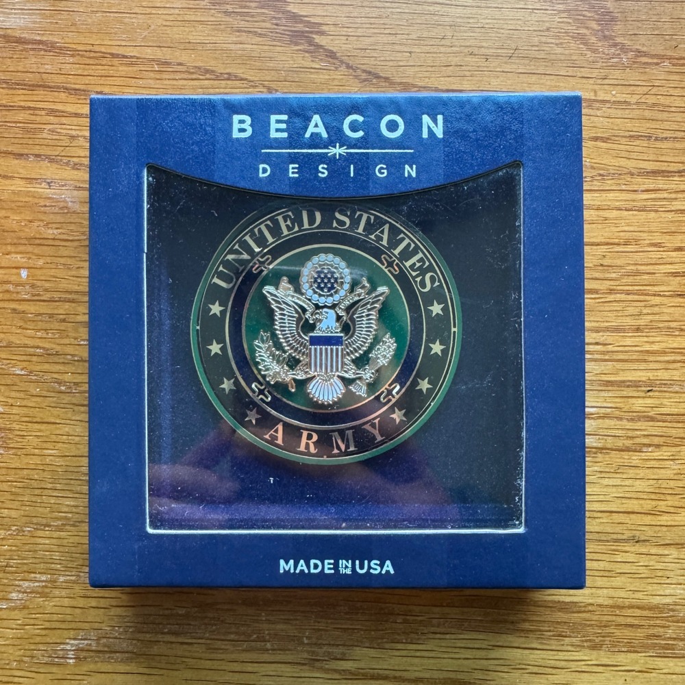 Beacon Design‎ US Army Seal Ornament 2014 Licensed Made in USA Collectible Gift